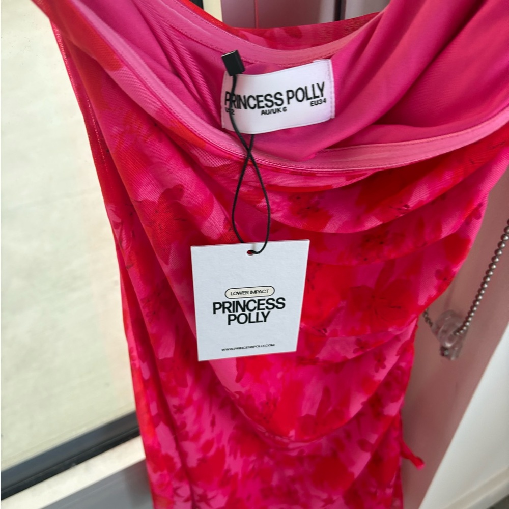 Princess Polly Fuchsia Floral Dress